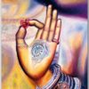 Postkarte Buddhas Hand