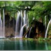 Postkarte Wasserfall