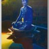 Postkarte Blauer Buddha