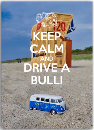 Keep calm and drive a bulli Postcards