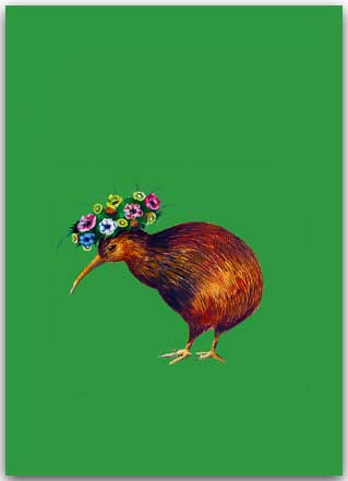 Postkarte Kiwi