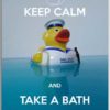 Postcard Keep Calm and take a Bath