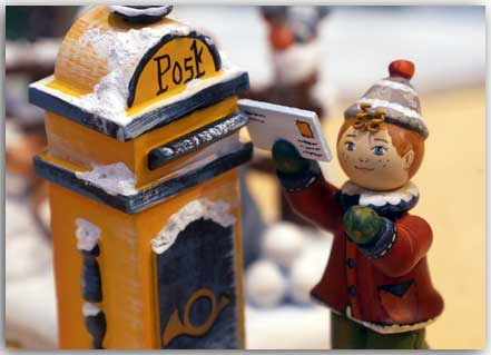 Postkarte Winterpost
