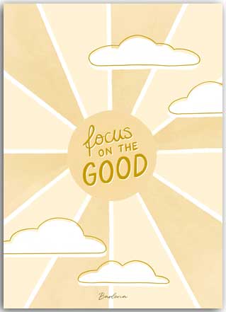 Postcard Focus on the Good