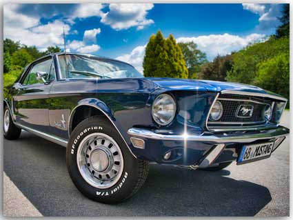 Postkarte Ford Mustang