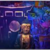 Postkarte Graffiti-Buddha