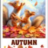 Postkarte Autumn is here
