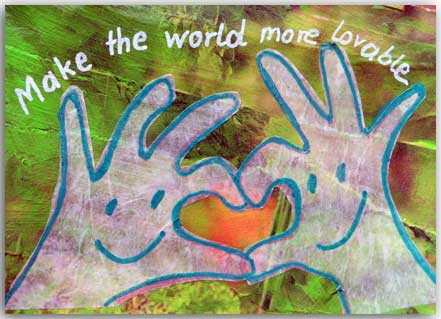 Postcard Make the World more lovable